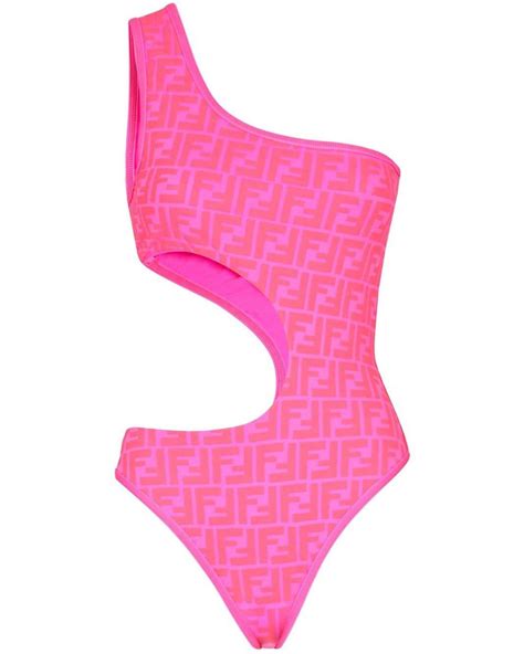 fendi pink bathing suit|fendi swimsuit size chart.